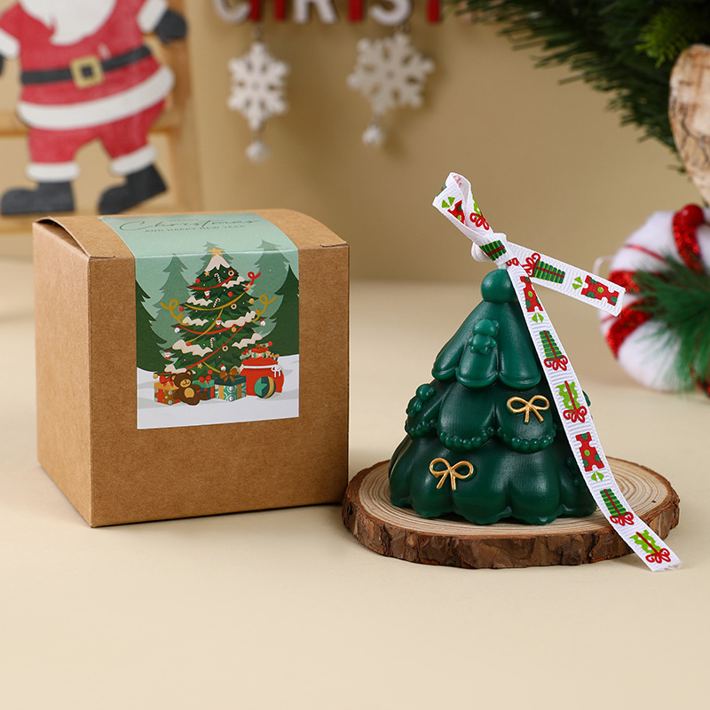 Christmas green bow Christmas tree