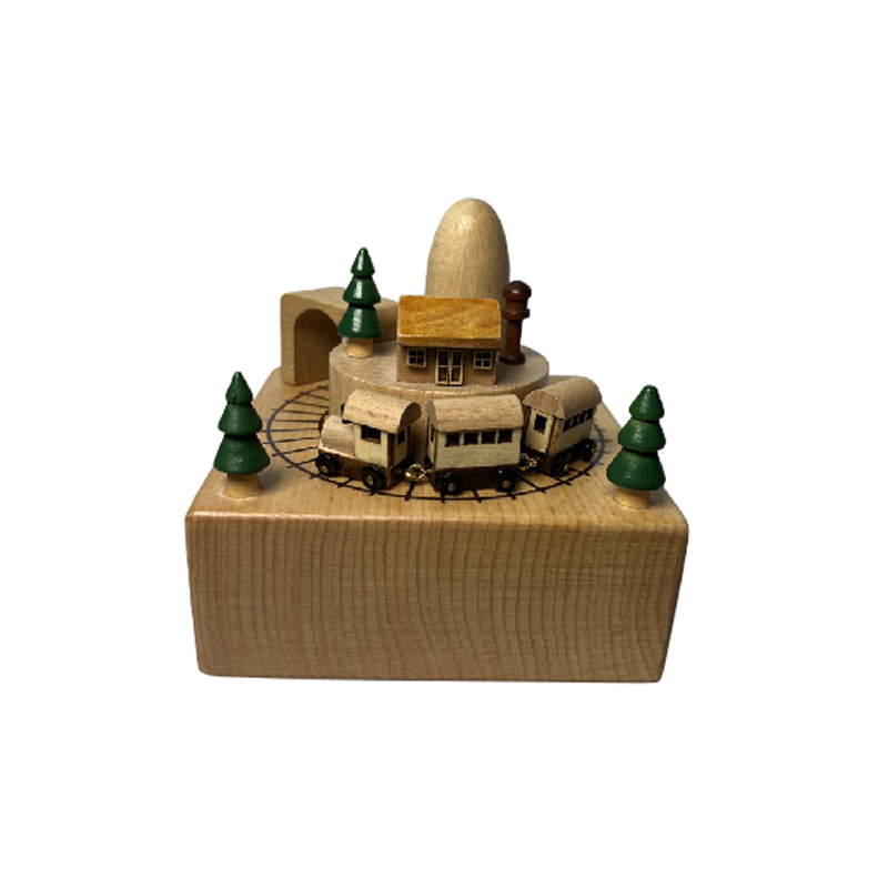 The small train passes through the cave B imported rhyme movement